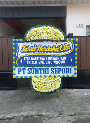 Papan Bunga Duka di Morotai Jaya